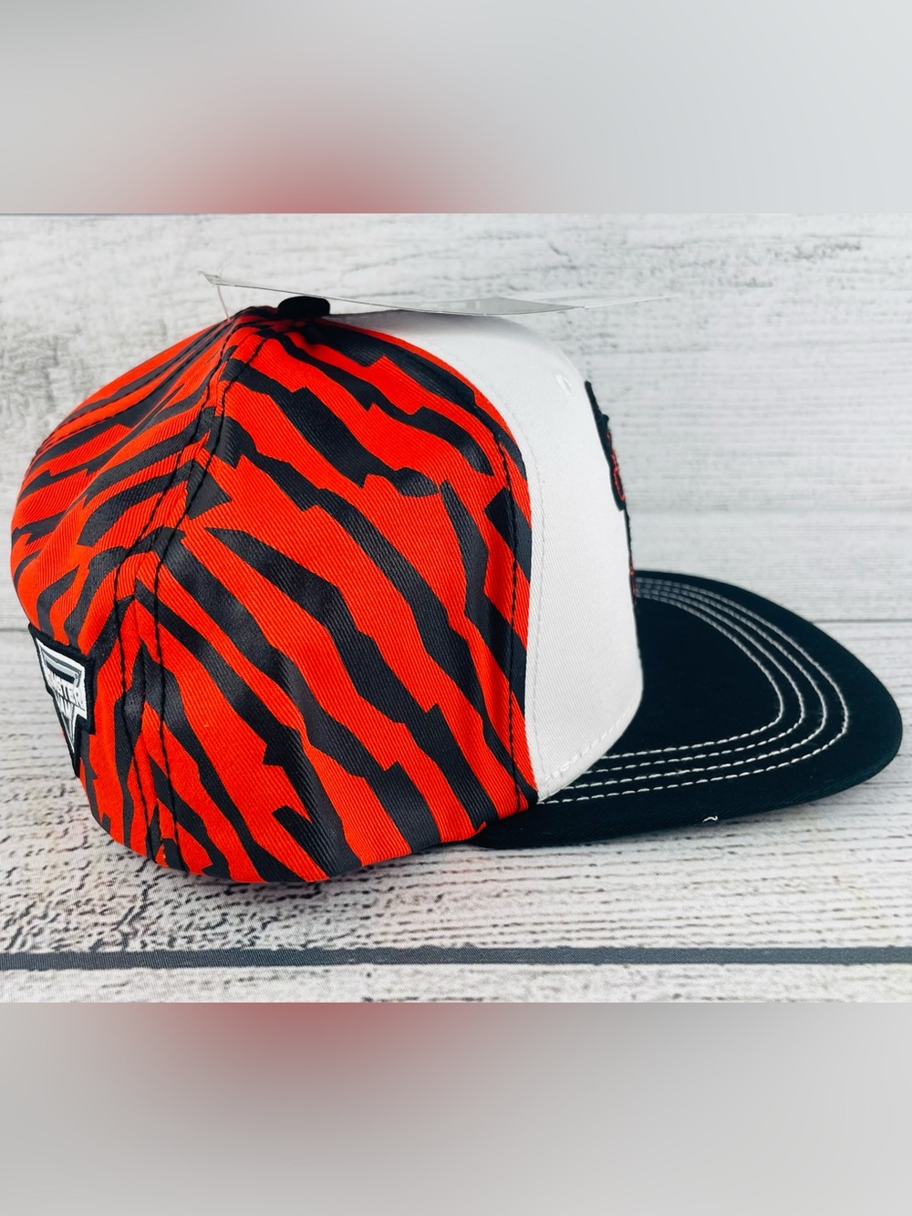 Monster Jam El Toro Loco Adult OS Adjustable SnapBack Hat - NEW Orange White - Picture 6 of 8